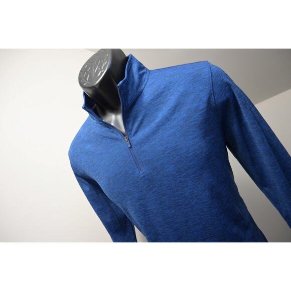 Under Armour 1/4 Zip Jacket Blue HeatGear Light Weight Athletic Mens Size Small - Picture 2 of 7